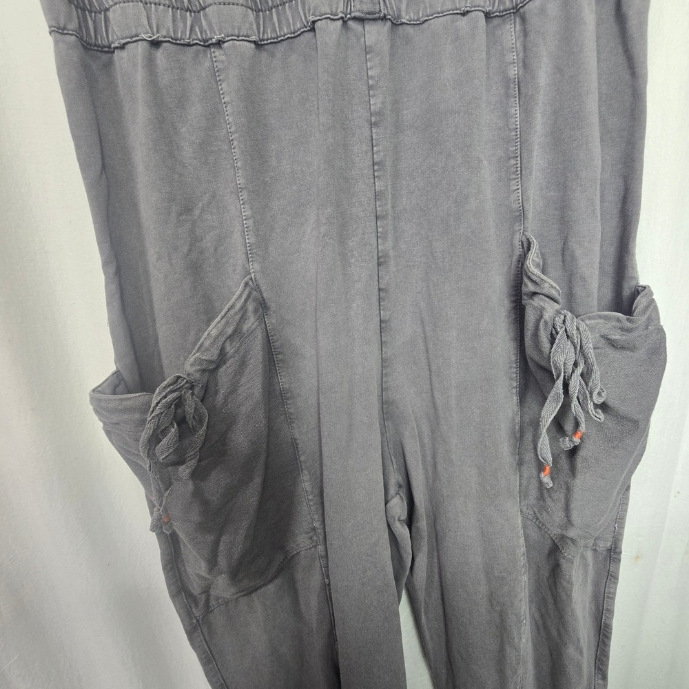 Saturday Sunday Anthropologie Estela Jumpsuit Womens XL Gray Cotton Loungewear - Picture 4 of 7